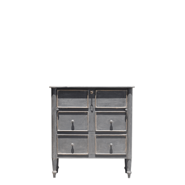 CO61.2 – Desk Cabinet Mahogany 4&nbsp;Drawers