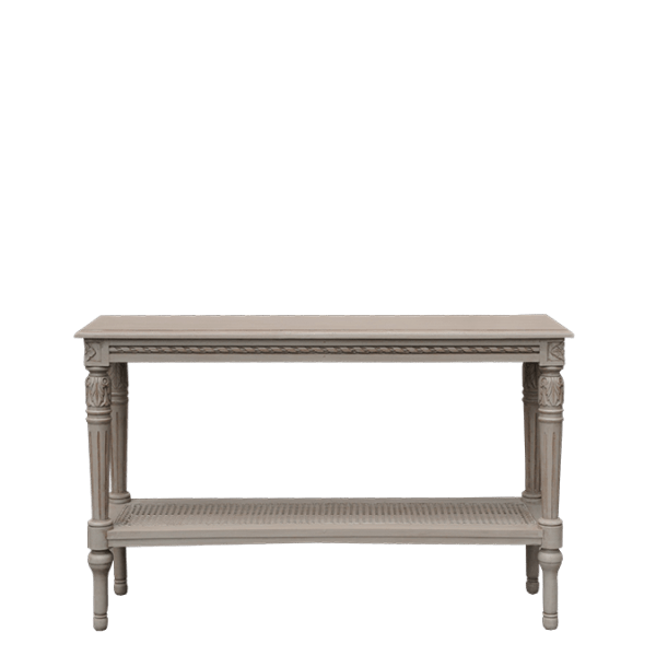 C54 – Console Table 1 Level Mahogany&nbsp;Canework