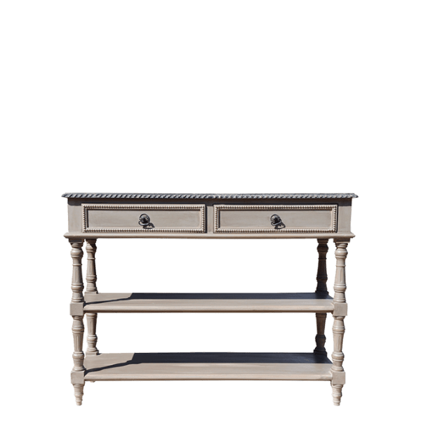 C59 – Console Table 2 Level 2 Drawers&nbsp;Mahogany