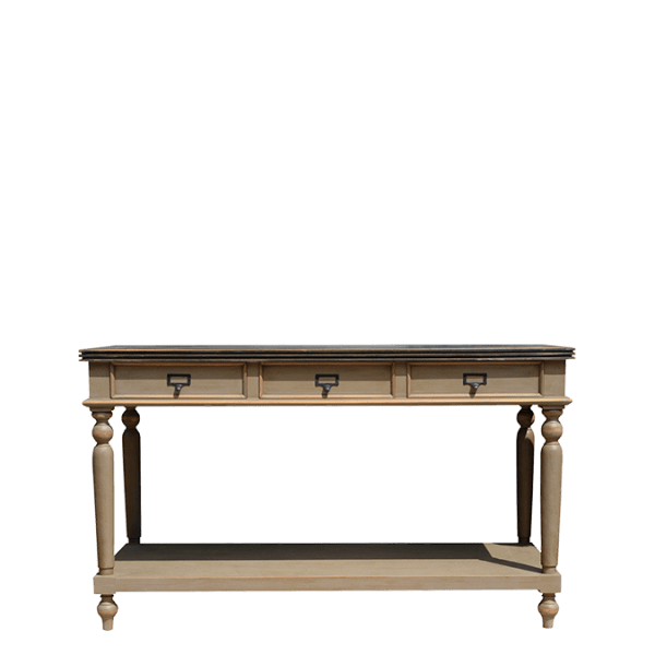 C61 – Console Table 1 Level 3 Drawers&nbsp;Mahogany