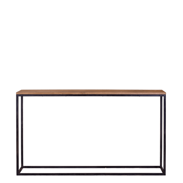 C65.1 – Console Table Metal Teak&nbsp;Top