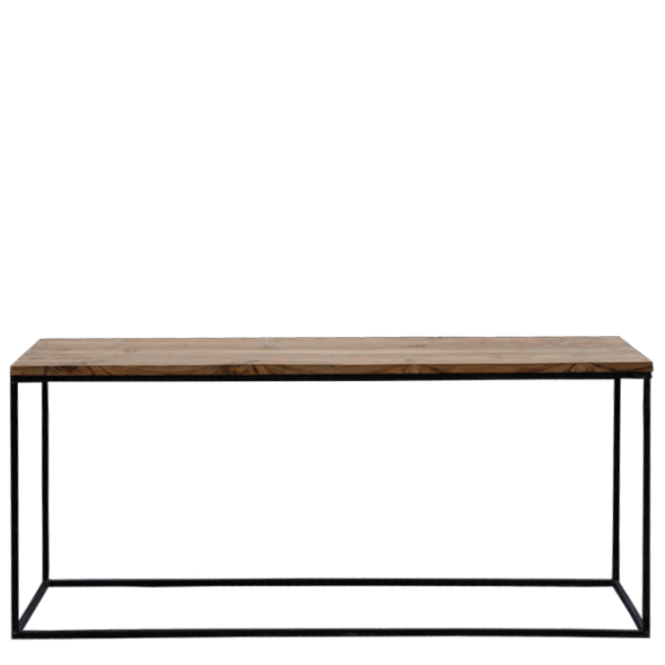 C65 – Console Table Metal Teak&nbsp;Top