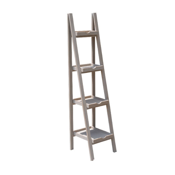 D109 – Foldable Ladder Shelf 4 Level&nbsp;Teak