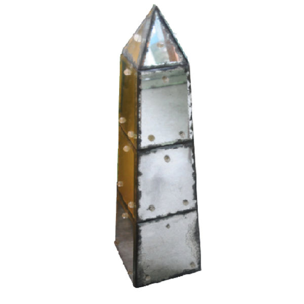LOT007 – Mirror Pillar Stand&nbsp;Deco