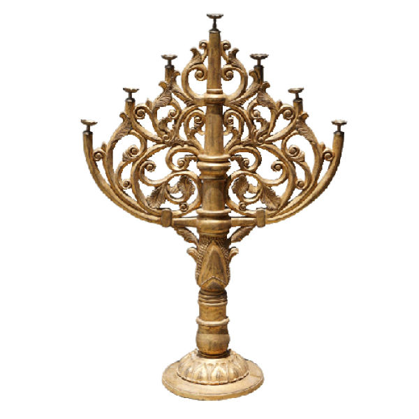 LOT21 – Candle Holder Stand&nbsp;Mahogany