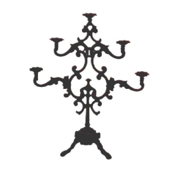 LOT59 – Glass Holder Stand Metal&nbsp;H.60