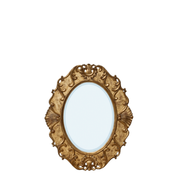 M01 – Oval Mirror&nbsp;Mahogany