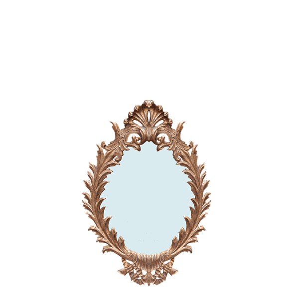 M12 – Oval Mirror&nbsp;Mahogany