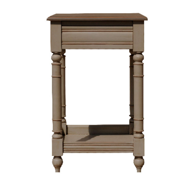 PT104.2 – Side Table 1 Level 1 Drawer&nbsp;Mahogany