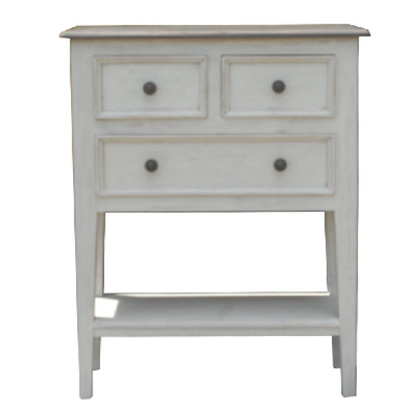 PT112 – Side Table 1 Level 3 Drawers&nbsp;Mahogany