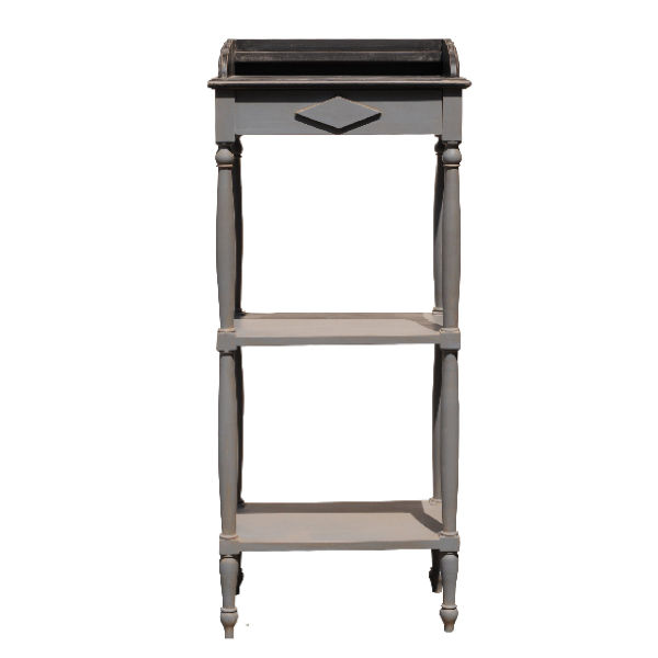 PT113.2 – Side Table 2 Level 1 Drawer&nbsp;Mahogany