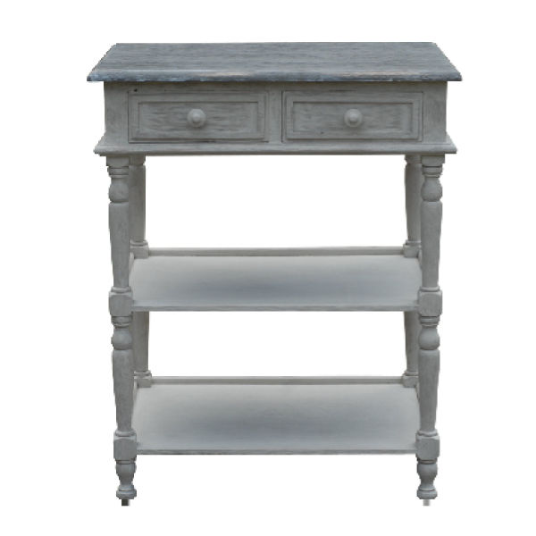 PT135 – Side Table 2 Level 2 Drawers&nbsp;Mahogany