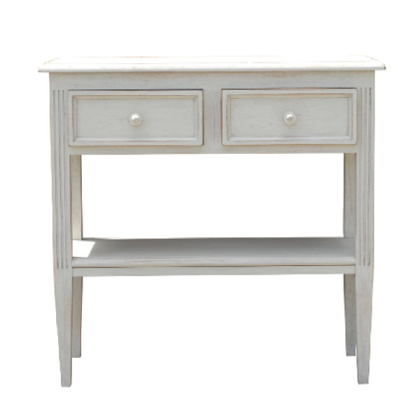 PT137 – Side Table 1 Level 2 Drawers&nbsp;Mahogany