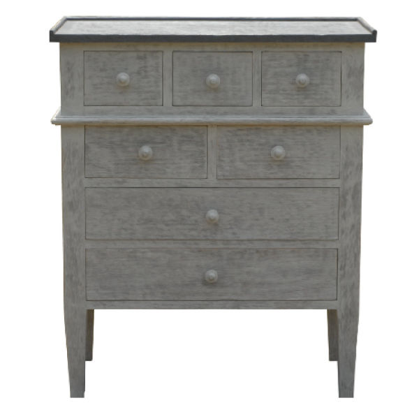 PT138 – Side Table 7 Drawers&nbsp;Mahogany