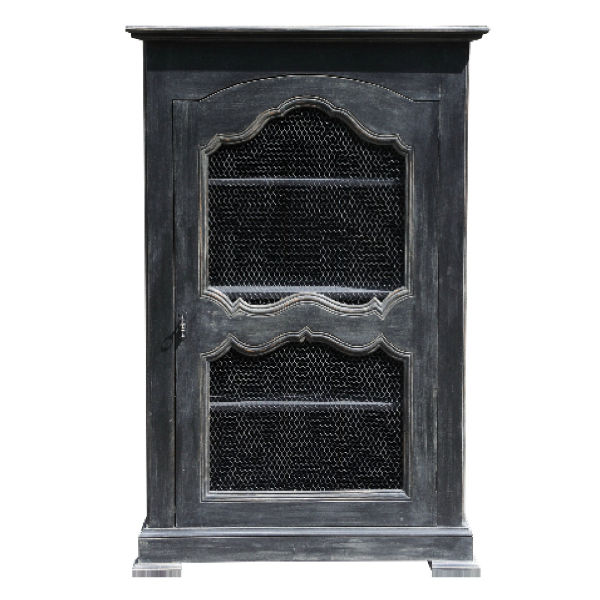 R106.3 – Cabinet 1 Door Mahogany&nbsp;Wiremesh