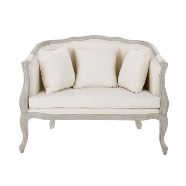 S123 – Loveseat Mahogany Fabric&nbsp;Cushions