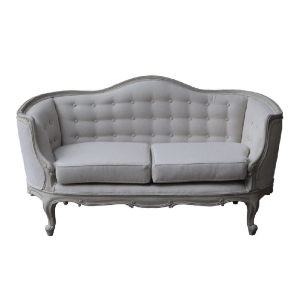 S132.5 – SOFA 2 Seater MAHOGANY&nbsp;FABRIC