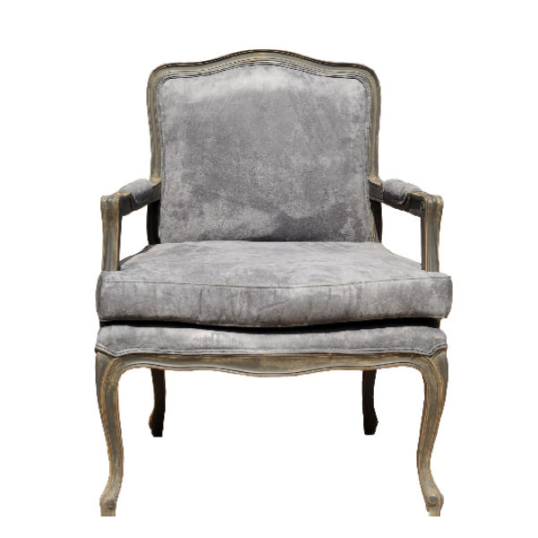 S137 – Armchair Mahogany Fabric&nbsp;Cushion