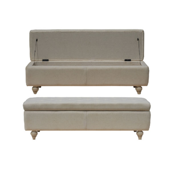 S169 – Chest Bench Mahogany&nbsp;Fabric