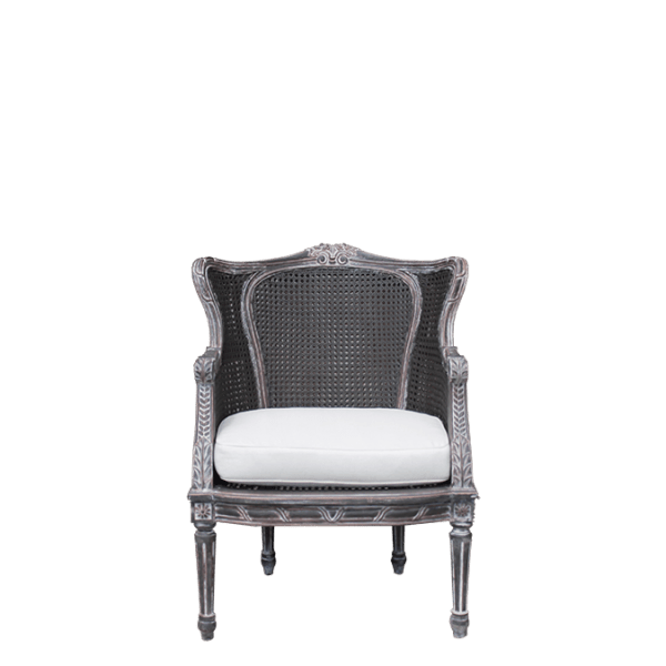 S120 – Armchair Mahogany Canework&nbsp;Cushion