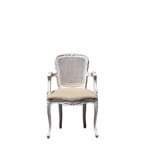 S150 – Armchair Mahogany Canework&nbsp;Fabric