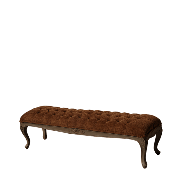 S160 – Bench Mahogany&nbsp;Tufted