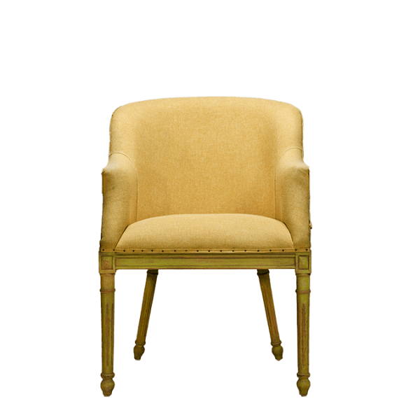 S3 – Armchair Mahogany&nbsp;Fabric