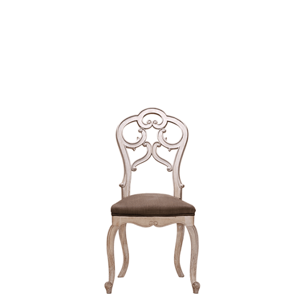 S99 – Romantic Chair Mahogany&nbsp;Fabric