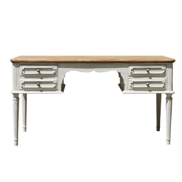 T6 – Writing Desk Mahogany 4&nbsp;Drawers