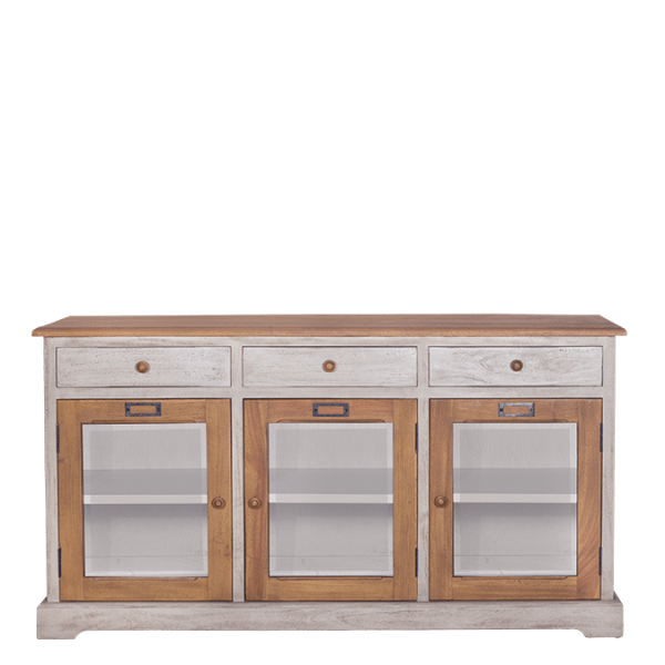 D117 – Sideboard Mahogany 3 Drawers 3&nbsp;Doors