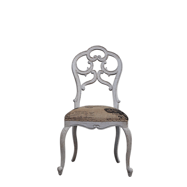 S99.2 – Romantic Chair Mahogany&nbsp;Fabric