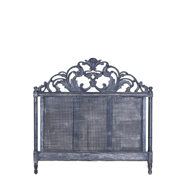 L37.3-140 – Headboard Mahogany Canework&nbsp;140