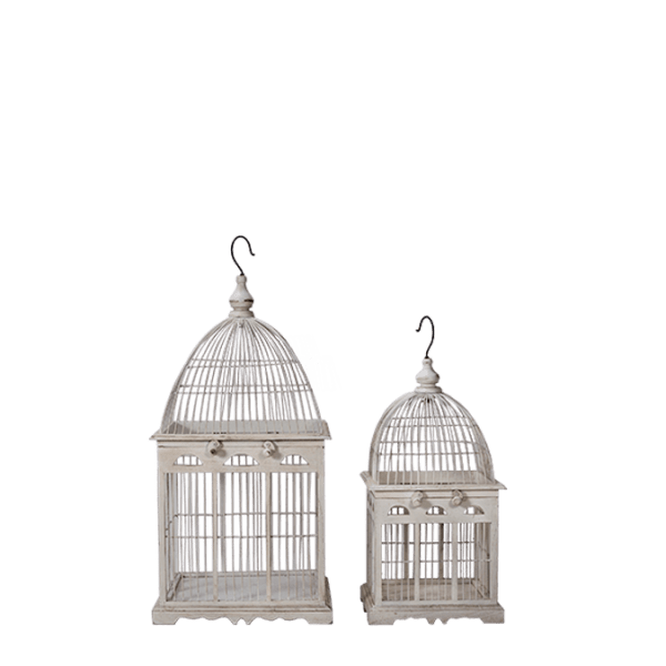 LOT501 – Wooden Birdcage Deco Set of&nbsp;2