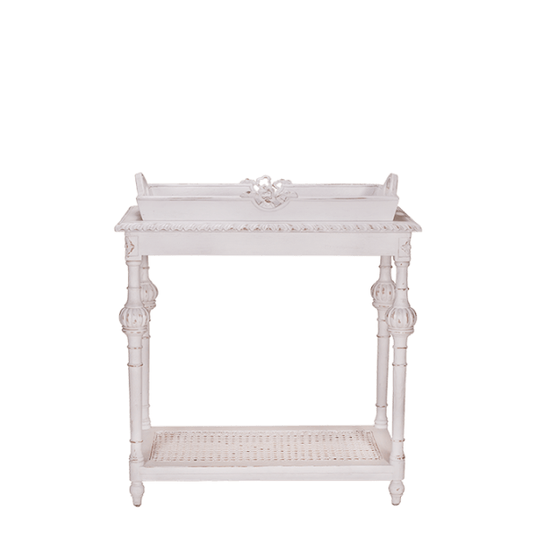 PT94 – Tray Table Mahogany&nbsp;Canework