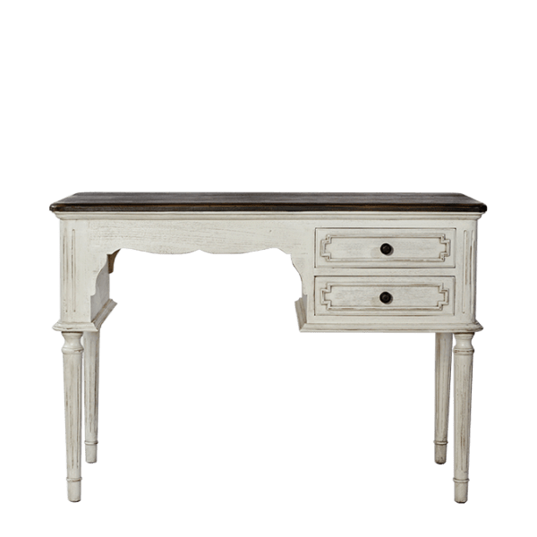 T6.1 – Writing Desk Mahogany 2&nbsp;Drawers