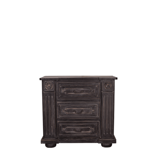 PT52.2 – Side Table Mahogany 3&nbsp;Drawers