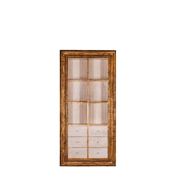 R5.5 – Shelf Rack Cabinet Mahogany 6&nbsp;Drawers