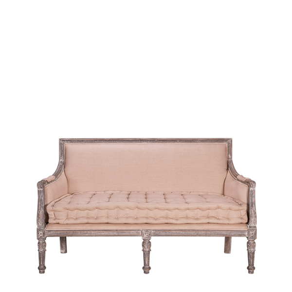 S30.5 – Sofa 2 Seater Mahogany&nbsp;Fabric