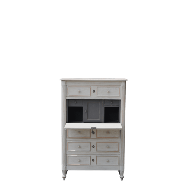 CO60.2 – Desk Cabinet Mahogany 4&nbsp;Drawers