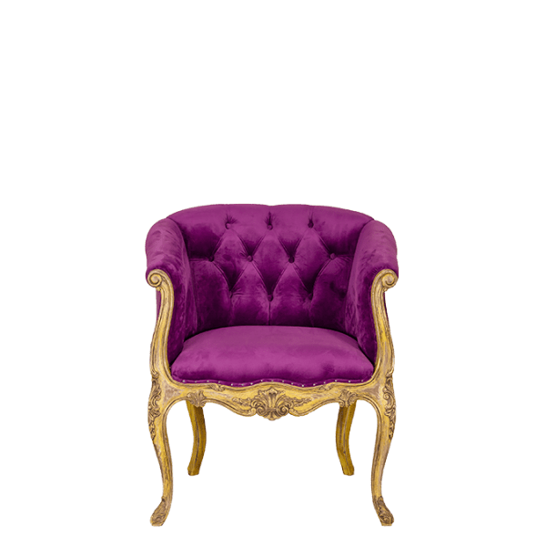 S190 – Armchair Mahogany&nbsp;Tufted