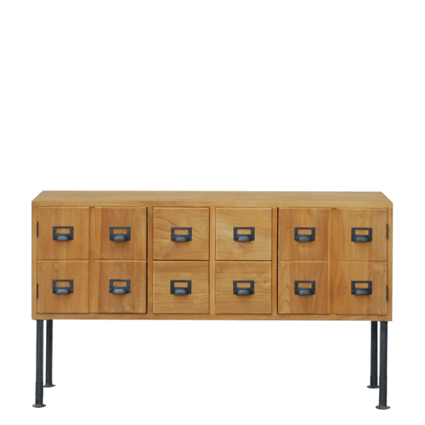 CO14 – Sideboard 4 Drawers 2 Door Teak&nbsp;Metal