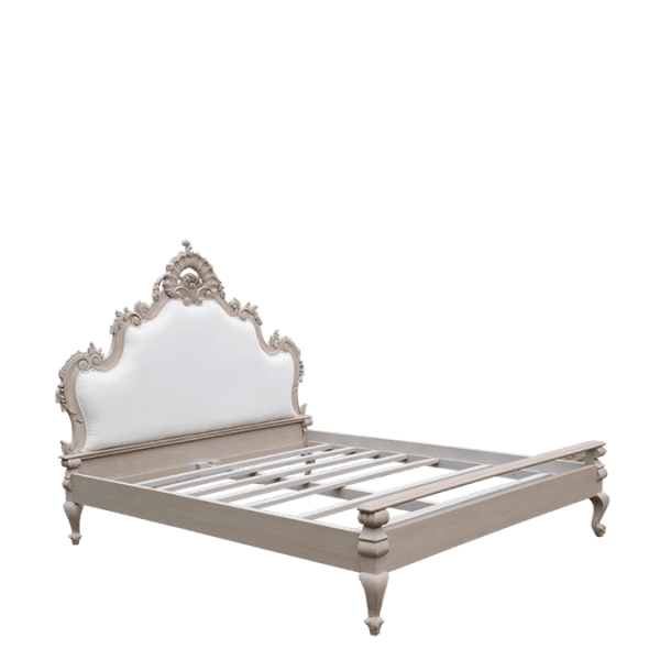 L38.3 – Bed Frame Mahogany Fabric&nbsp;180